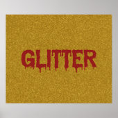 Glitter in bloedtypografie poster (Voorkant)