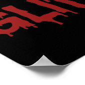 Glitter in bloedtypografie poster (Hoek)