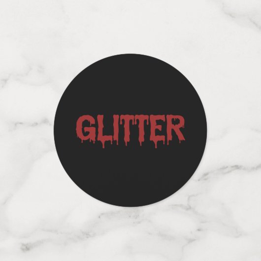 Glitter in Blood Typografie  Confetti (Kleine voorkant)