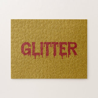 Glitter in Blood Typografie Legpuzzel