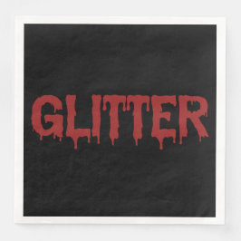 Glitter in Blood Typografie Servet
