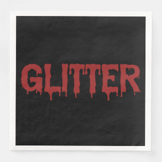 Glitter in Blood Typografie Servet