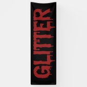 Glitter in Blood Typografie  Spandoek (Verticaal)