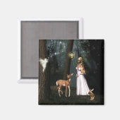 Glitter in het bos - Fairy fantasy magneet (Voorkant / Achterkant)