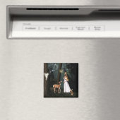 Glitter in het bos - Fairy fantasy magneet (Insitu (Vaatwasser))