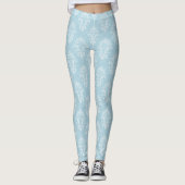 Glitter in zwart en zilver leggings (Voorkant)