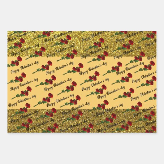 glitter  inpakpapier vel (Voorkant)