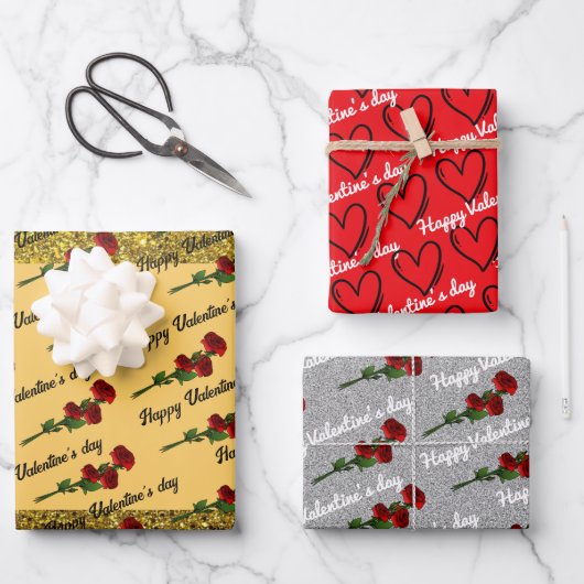 glitter inpakpapier vel (Voorkant)