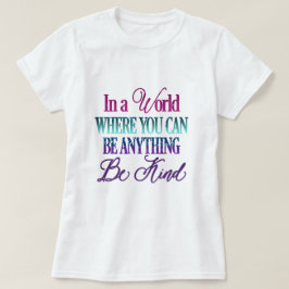 Glitter Inspirerend citaat uitlijnen T-shirt