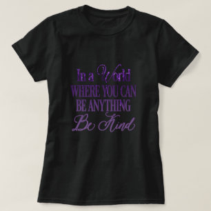 Glitter Inspirerend citaat uitlijnen T-shirt