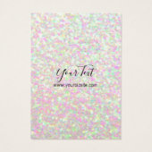 Glitter Iridescent Business Visitekaartje (Achterkant)