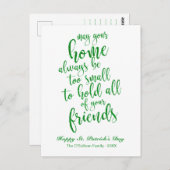 Glitter Irish Blessing St. Patrick's Day Briefkaart (Voorkant / Achterkant)