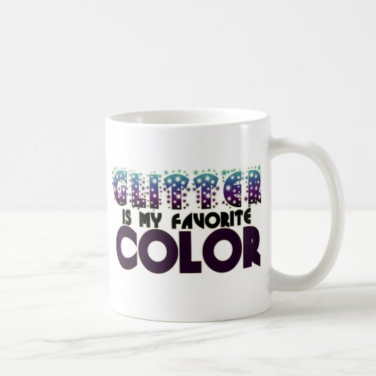 Glitter is mijn favoriete kleur koffiemok (Rechts)