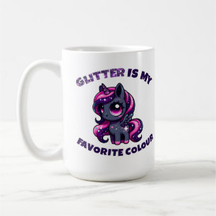 Glitter is mijn favoriete kleur schattige pony een koffiemok