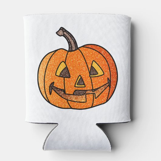 Glitter Jack O'Lantern Blikjeskoeler (Achterkant)