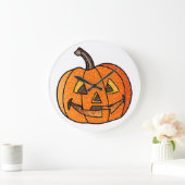 Glitter Jack O'Lantern Grote Klok (Huis)