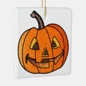 Glitter Jack O'Lantern Keramisch Ornament (Rechts)