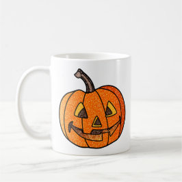 Glitter Jack O'Lantern Koffiemok