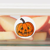 Glitter Jack O'Lantern Labels (Aangebracht)