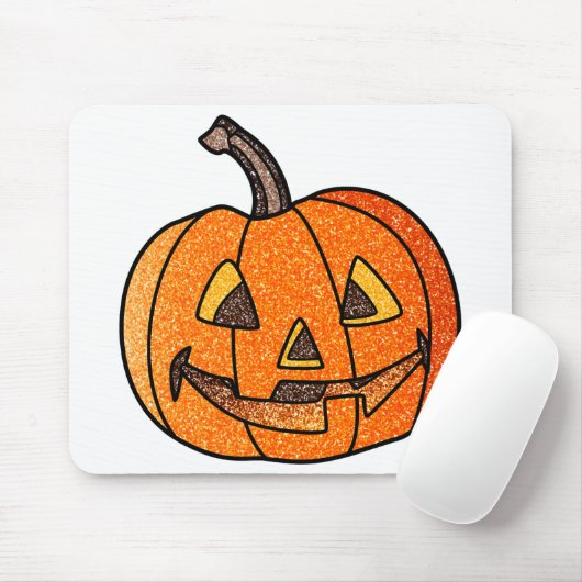 Glitter Jack O'Lantern Muismat (Met muis)