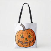 Glitter Jack O'Lantern Tote Bag (Voorkant)