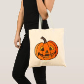 Glitter Jack O'Lantern Tote Bag (Voorkant (product))