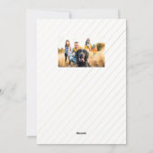 Glitter JOY 3 Gestapelde pixels Feestdagenkaart (Achterkant)