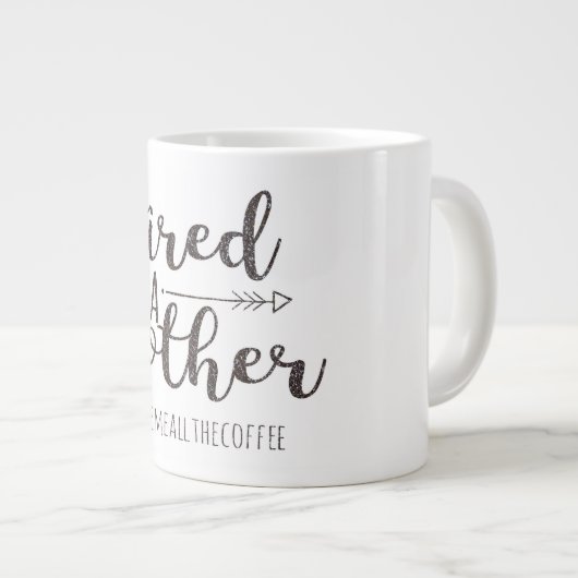 Glitter Jumbo Mok (Voorkant rechts)