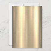 Glitter Jurk Blauwe Vlinders Goud Lijst Kaart (Achterkant)