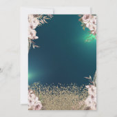 Glitter Jurk, Diamanten Bloemen Groen Zoet 16 Kaart (Achterkant)