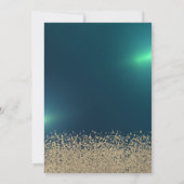 Glitter Jurk, Tiara, Diamonds Groen Vrijgezellenfe Kaart (Achterkant)