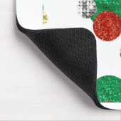 glitter kerst stippen muismat (Hoek)