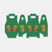 Glitter-kerstbellen Bedankdoosjes (Uitgevouwen)