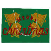 Glitter-kerstbellen Groot Cadeauzakje (Achterkant)