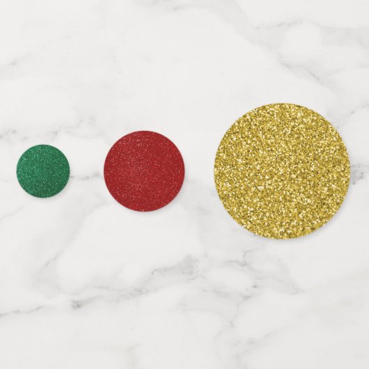 Glitter kerstboom confetti (Achterkanten)