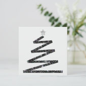 Glitter kerstboom kaart (Staand voorkant)