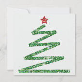 Glitter kerstboom kaart (Voorkant)