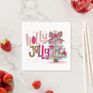 Glitter Kerstboom met Hulst Servet