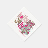 Glitter Kerstboom met Hulst Servet (Hoek)