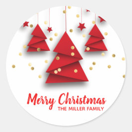 Glitter-kerstboom Moderne stickers