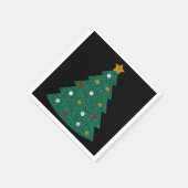 Glitter kerstboom Napkins Servet (Hoek)