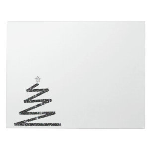 Glitter kerstboom notitieblok