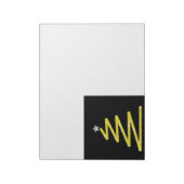 Glitter kerstboom notitieblok (Linkerzijde)