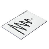 Glitter kerstboom notitieboek (Linkerzijde)