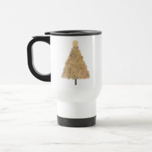 Glitter kerstboom reisbeker