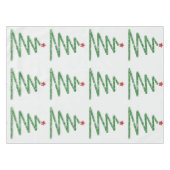 Glitter kerstboom tafelkleed (Voorkant (Horizontaal))