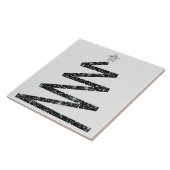 Glitter kerstboom tegeltje (Zijkant)