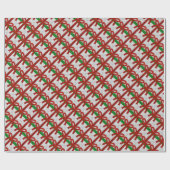 Glitter kerstcadeau cadeaupapier (Vlak)