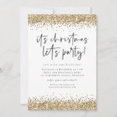 Glitter-kerstfeest Kaart (Voorkant)