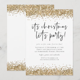 Glitter-kerstfeest Kaart